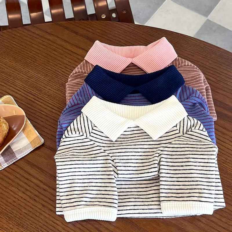 Dapper Pet: Preppy Stripe Knit Shirt - 3 Colors