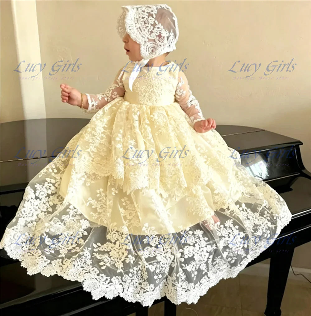Margaret-Ann Heirloom Lace Baby Gown - 3 Mos-14 Yrs