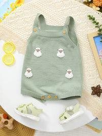 Lamb About You Baby Knit Romper - 4 Baby Approved Colors - The Palm Beach Baby