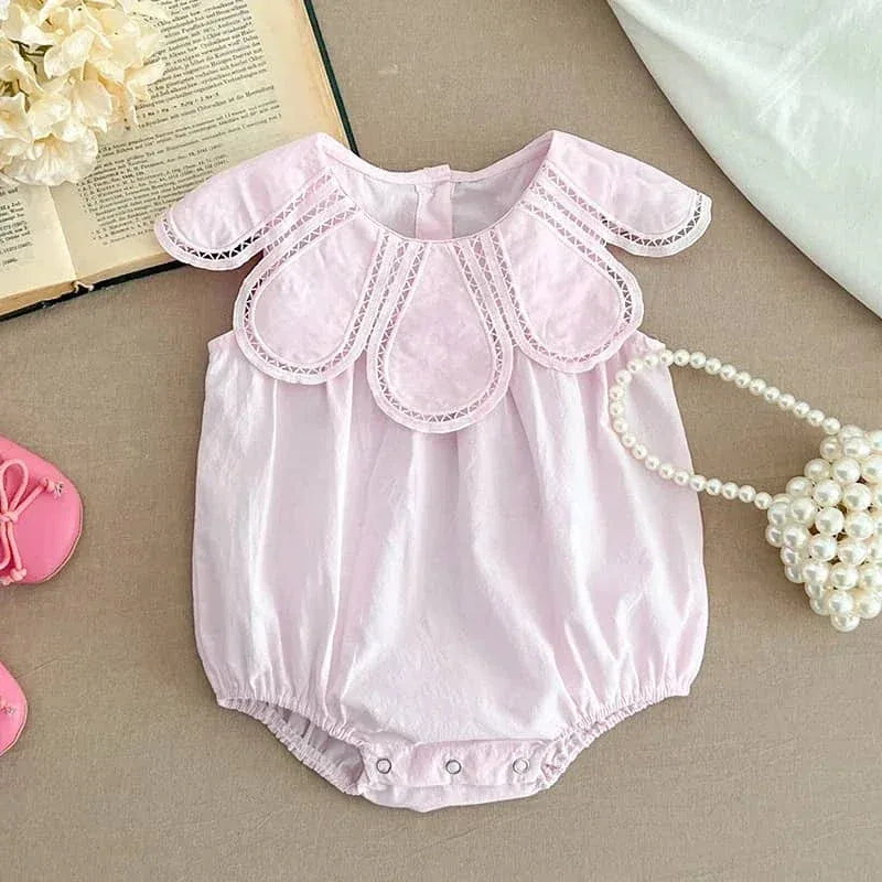 Petra Petal Collar Baby Bubble for Little Girls - 2 Colors - The Palm Beach Baby