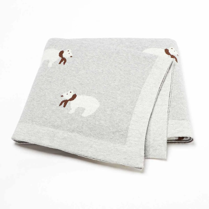 "Little Polar Bears" Children's Blanket - 4 Colors
