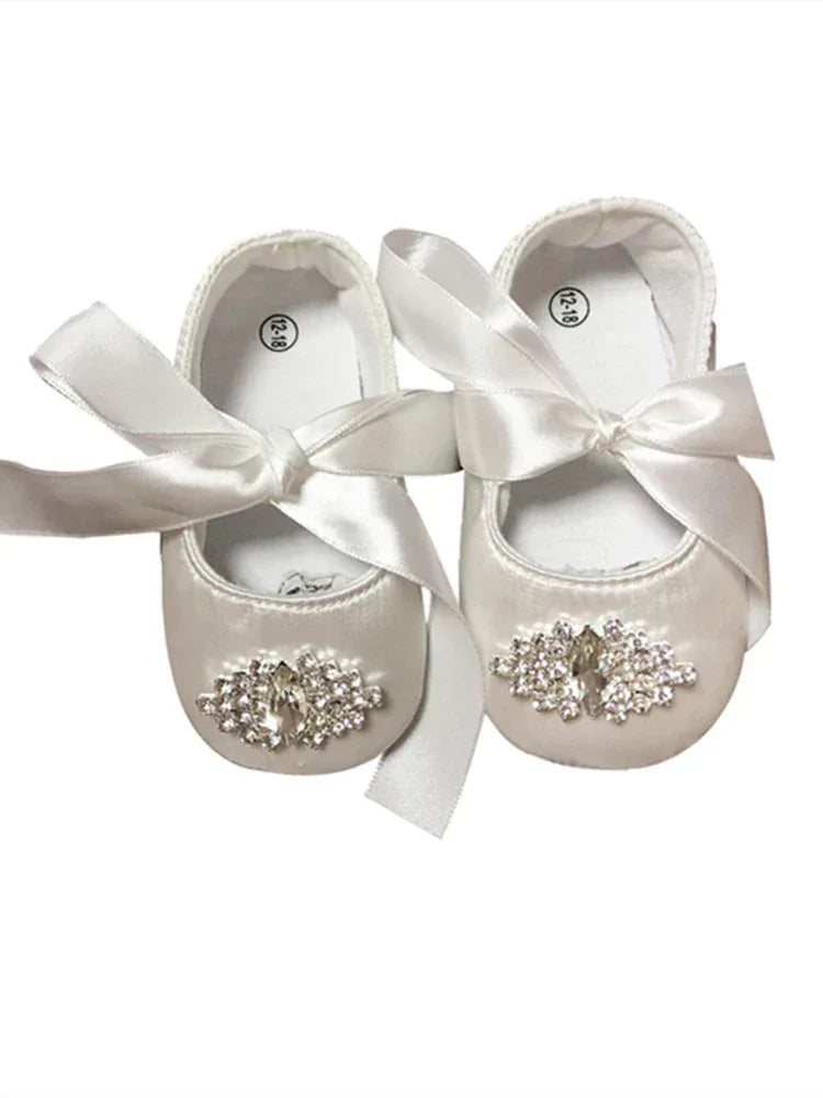 'Charlotte Elise' Lace Baby Girl Shoes for Special Occasions - The Palm Beach Baby