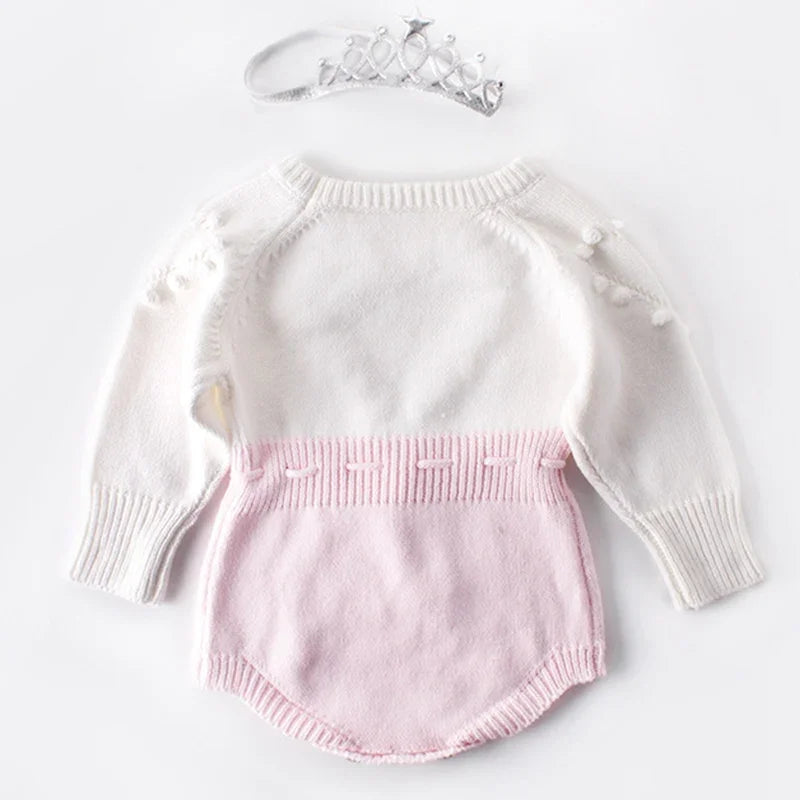 "Sweet Heart" Sweater Knit Romper