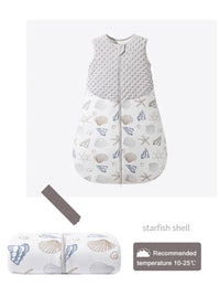 Cotton Sleepsack for Babies - Nature Print, Sleeveless, Anti-Kick Design for Better Sleep - The Palm Beach Baby