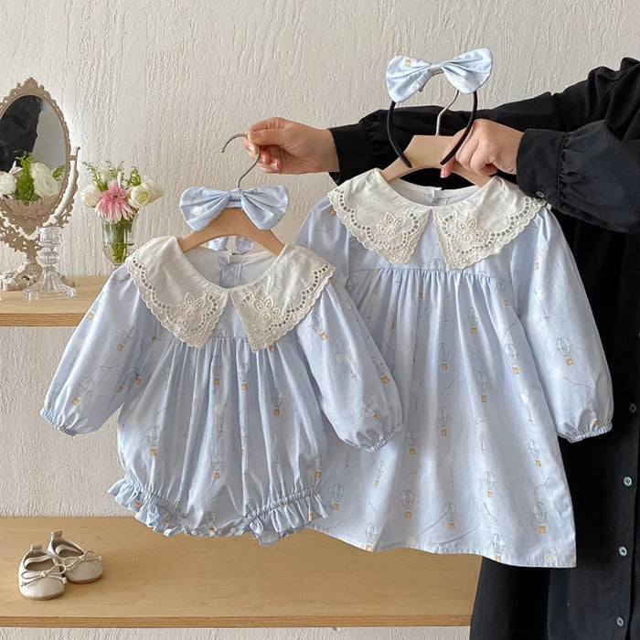 Up, Up, and Away Sister Vintage-Designed A-line Dress