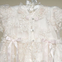 Alyssa Vintage Lace Baptism Gown & Bonnet for Baby Girls - The Palm Beach Baby