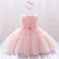 Rowena Lace Special Occasion Dress with Matching Headbow