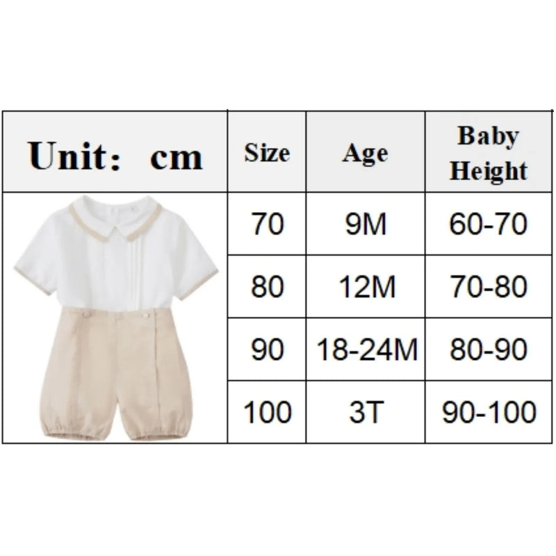 Barton Dapper Boys Summer Solid 2-Piece Shorts Set - 2 Colors