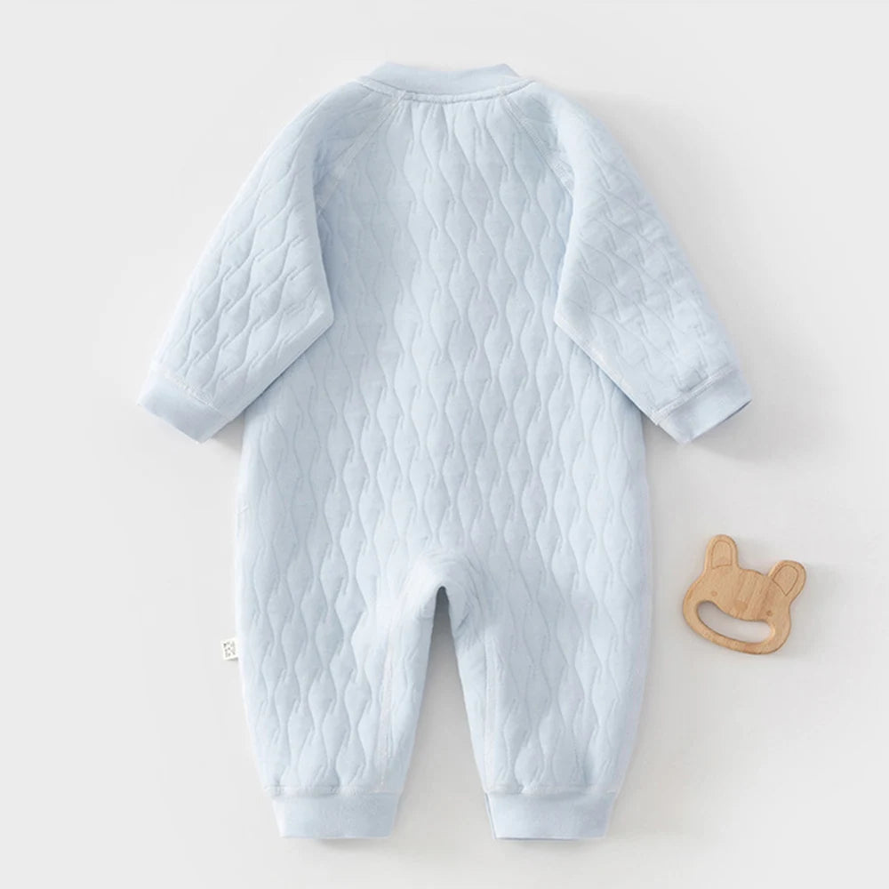Caterpillar and Quilt Cozy Baby Romper - 3 Baby-Approved Color Options