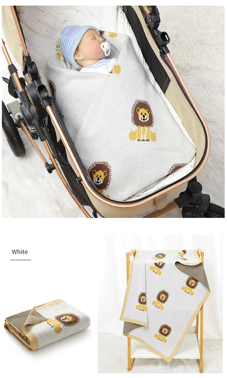 "Little Lion" Children's Blanket - 4 Colors