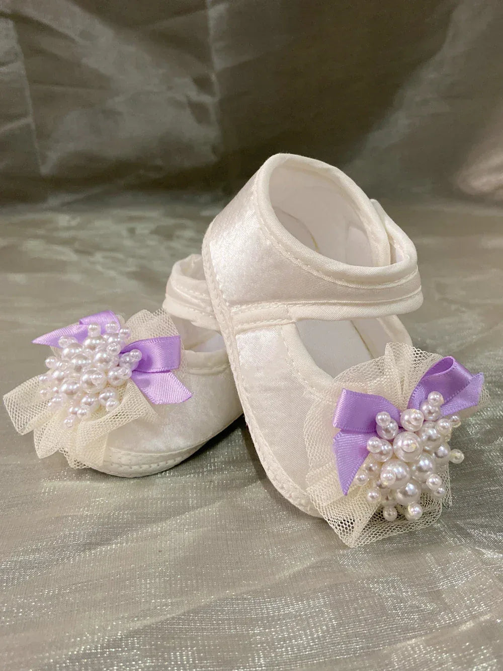 'Charlotte Elise' Lace Baby Girl Shoes for Special Occasions - The Palm Beach Baby