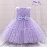 Rowena Lace Special Occasion Dress with Matching Headbow