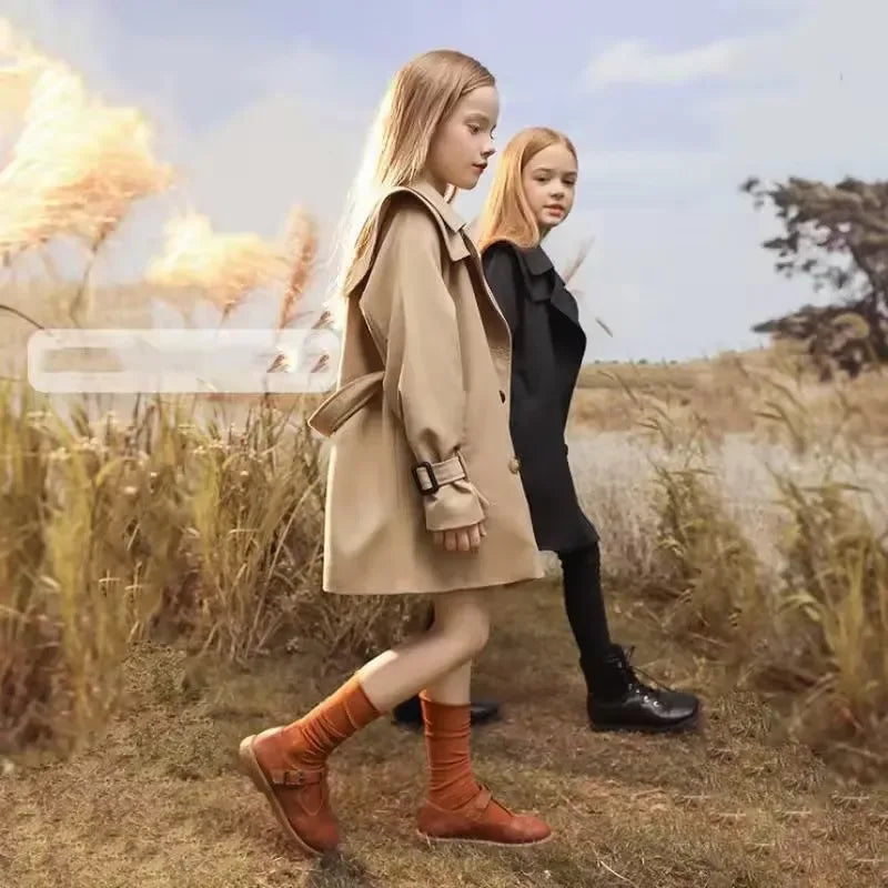 "Morgan" Children's Trench Coat for Ages 5-14 - Classic Style in 3 Trendy Colors - The Palm Beach Baby