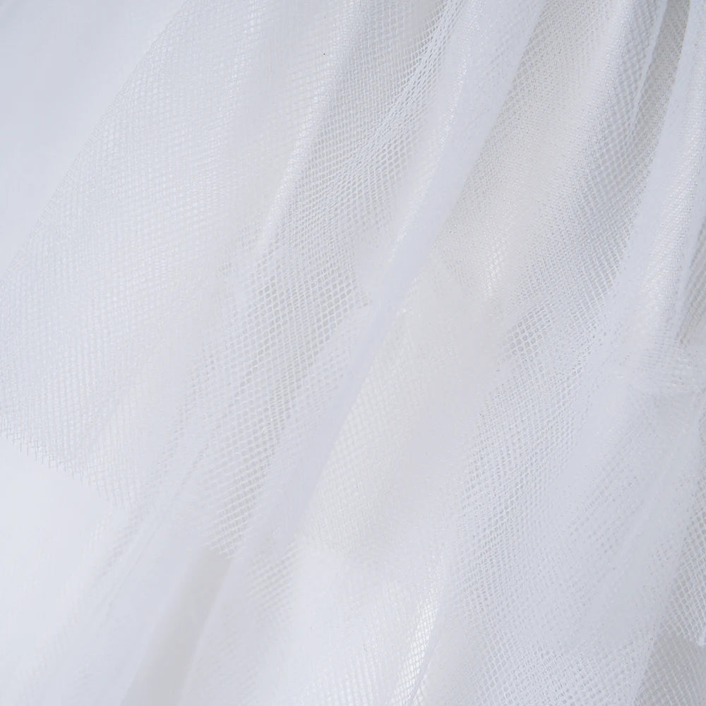 Lace and Tiers White Tulle Special Occasion Dress - The Palm Beach Baby Estimated 12 -19 Day Shipping