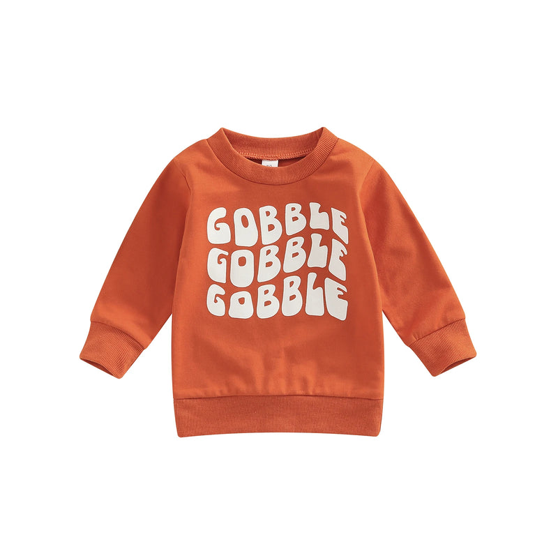 Cute "Gobble Gobble" Fall/Winter Sweatshirt