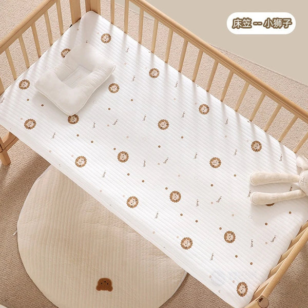 Fitted Crib or Bed Sheet In 2 Cute Zoo Animal Prints (Sheet Only) - The Palm Beach Baby Estimated 14 - 25 Day Shipping