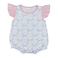 'Palm Beach Dreaming' Boutique Summer Baby Rompers - Cute Bows & Playful Frills - The Palm Beach Baby Estimated 14 - 20 Day Shipping