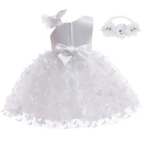 Butterfly Wishes Special Occasion Baby/Toddler Girls Dress with Headband