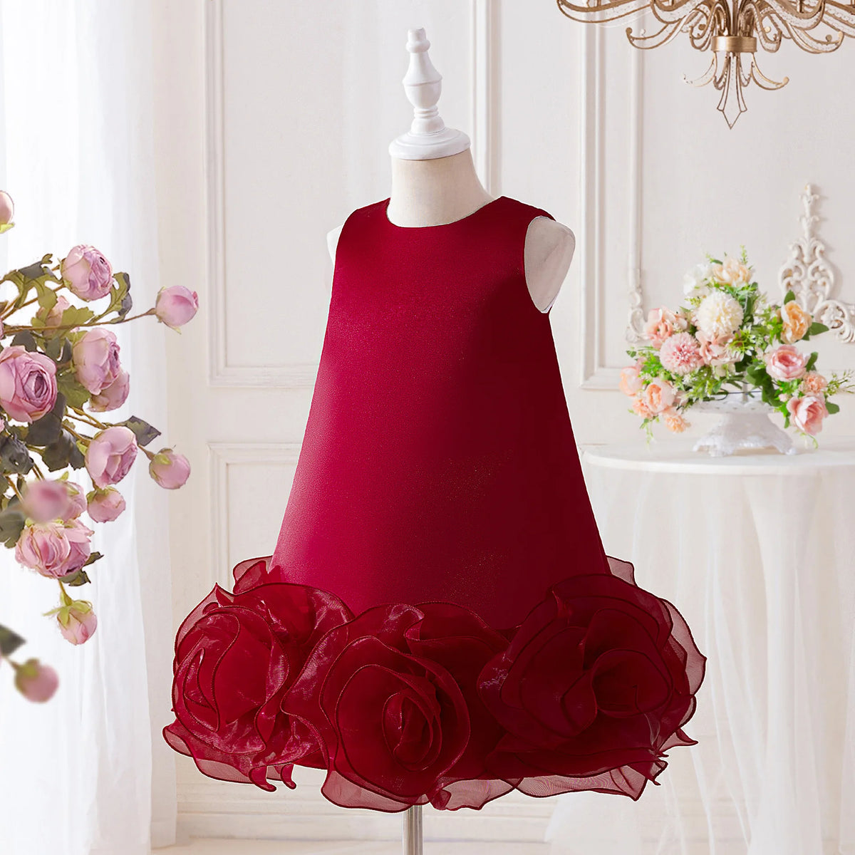 Lillian Marie Chic Girls White Formal Party Dress With Tulle Detail - The Palm Beach Baby Estimated 15 - 20 Shipping