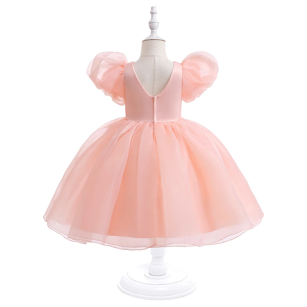 Little Girls Fluff and Circumstance Flower Girl and Party Dress V-Back - The Palm Beach Baby Estimated 12 -21 Day Shipping