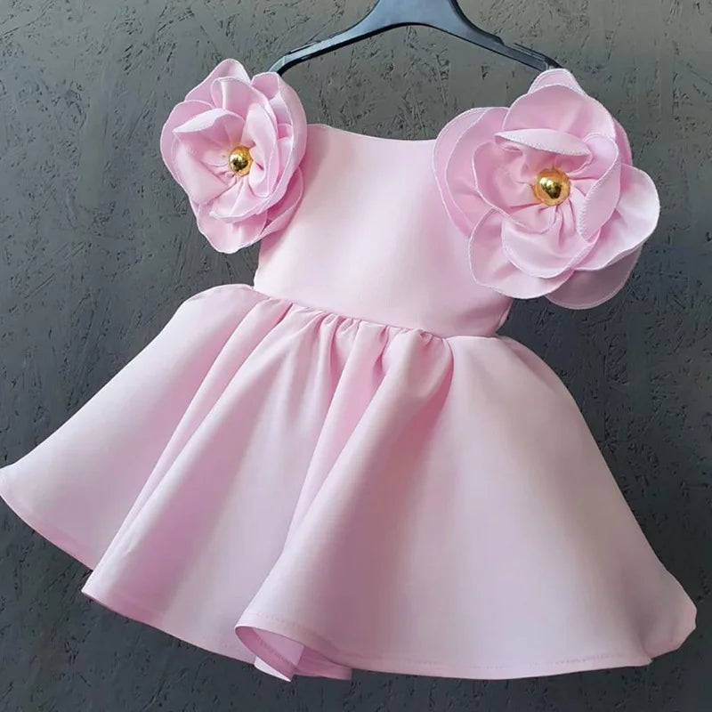 "Summer Flower" Girl's Chic Party Dress - 5 Colors