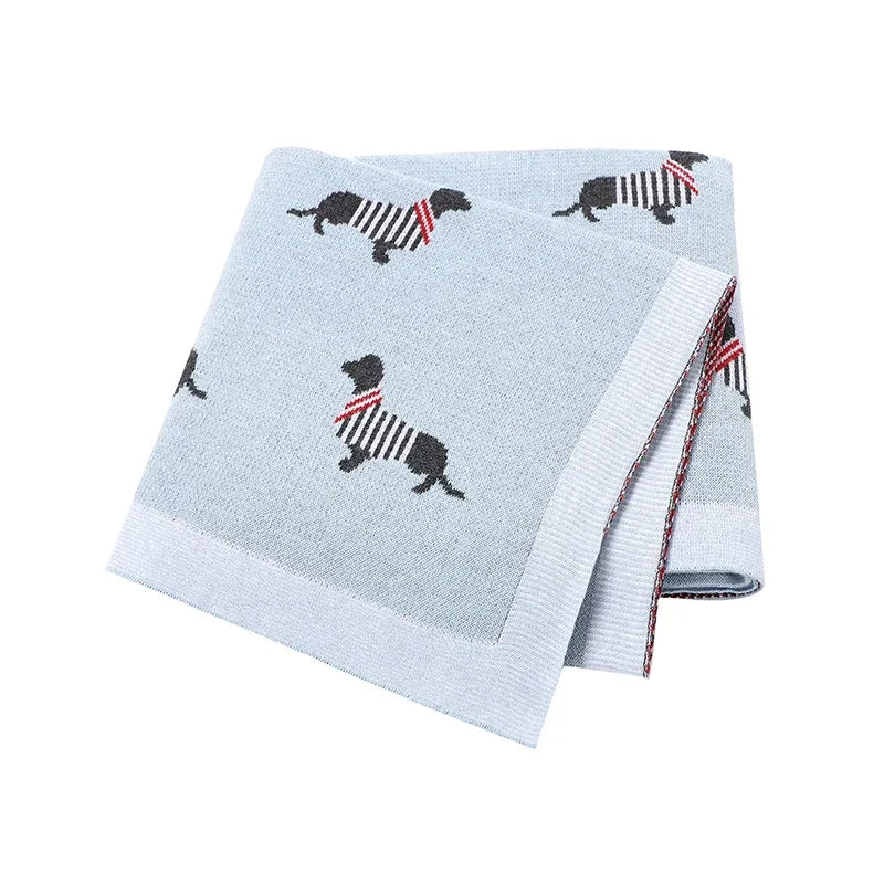 "Doxy" The Dachshund Print Children's Blanket - 6 Colors