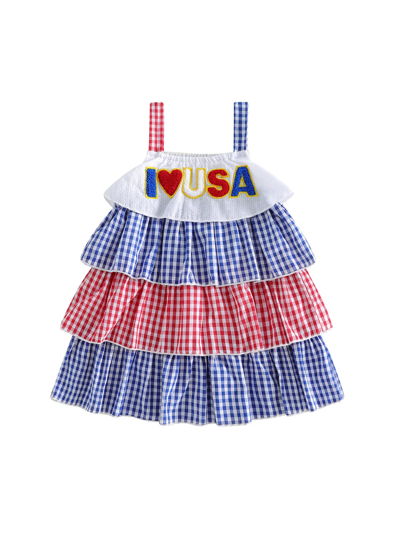 Red, White, Blue Toddler Party Dress | The Palm Beach Baby