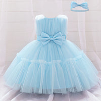 Rowena Lace Special Occasion Dress with Matching Headbow