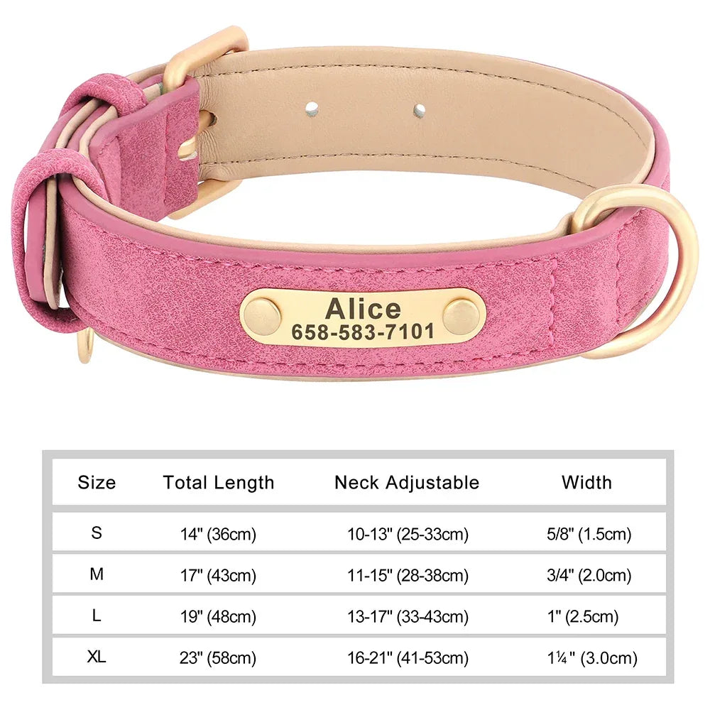 Personalized Dog Collar - Soft Fabric with Metal Buckle, Adjustable, Engraved ID Tag & Comfort - The Palm Beach Baby