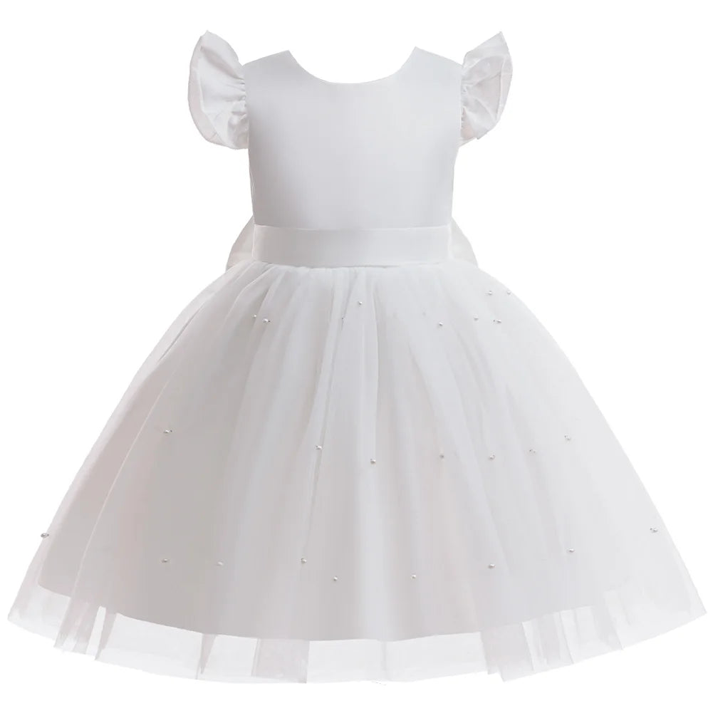 Savannah White Tulle Party Dress For Little Girls - The Palm Beach Baby Estimated 10- 21 Day Shipping