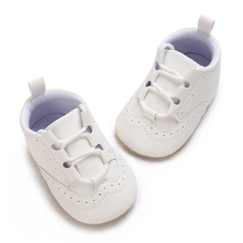 Baby Anti-Slip First Steps shoes in Regis Rich Gold, combining fashion and functionality for infants.