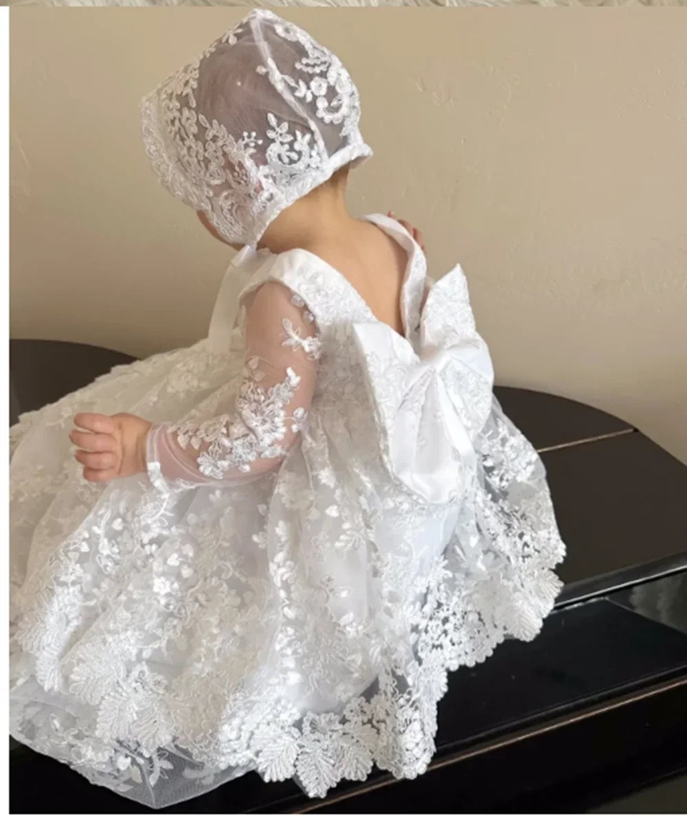 Margaret-Ann Heirloom Lace Baby Gown - 3 Mos-14 Yrs