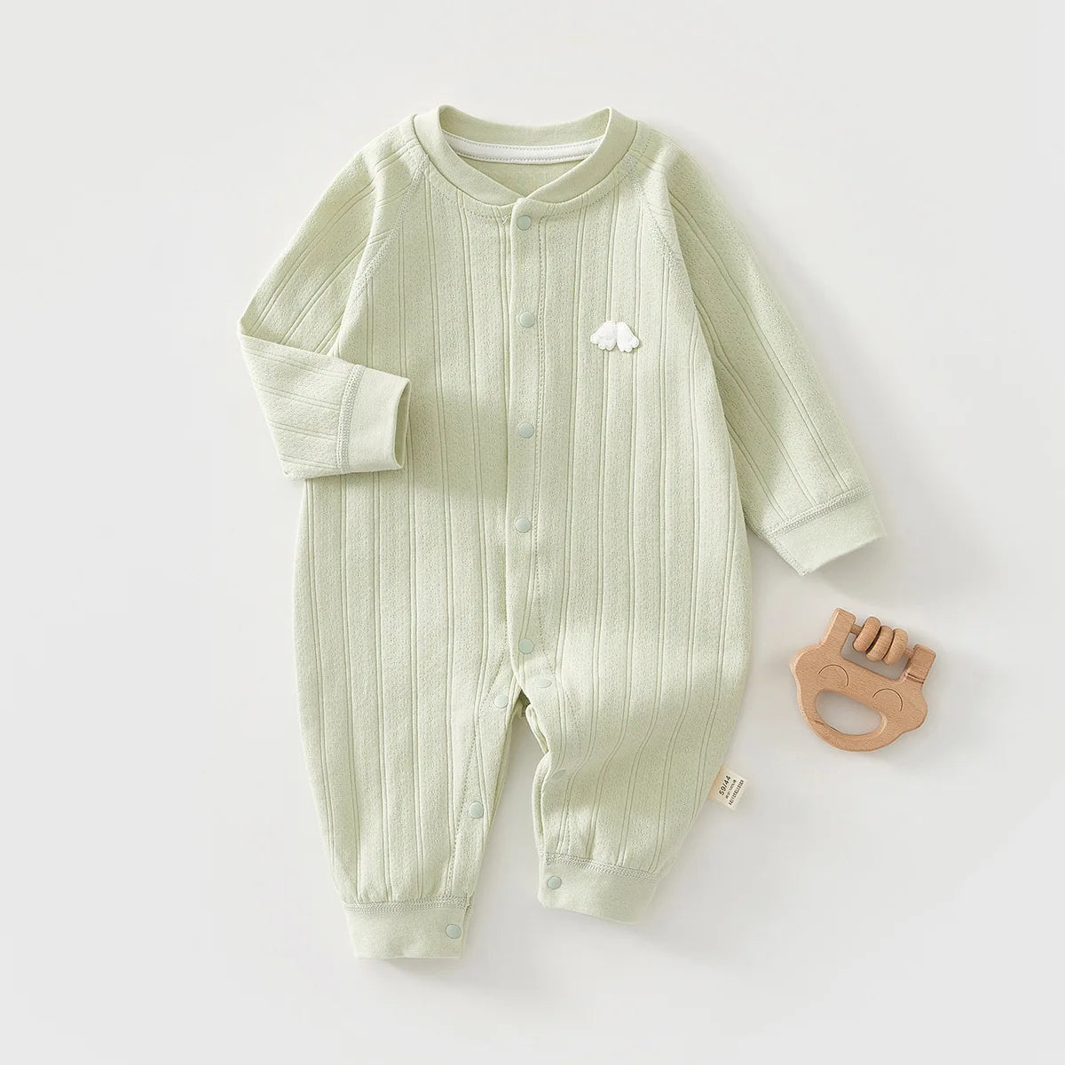 Quin Cloud Soft Cotton Long-sleeved Romper - 1 to 9 Months