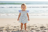 'Palm Beach Dreaming' Boutique Summer Baby Rompers - Cute Bows & Playful Frills - The Palm Beach Baby Estimated 14 - 20 Day Shipping