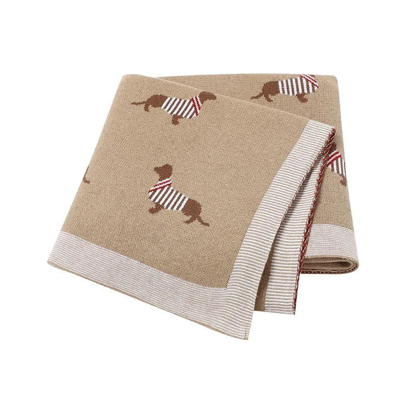 "Doxy" The Dachshund Print Children's Blanket - 6 Colors