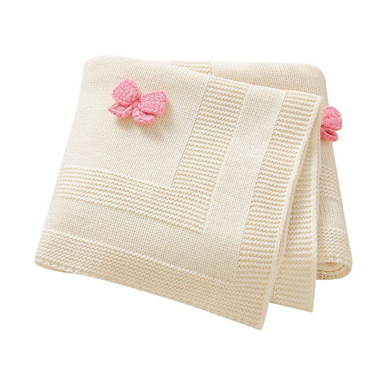 "Little Bows" 3-D Children's Blanket - 5 Colors