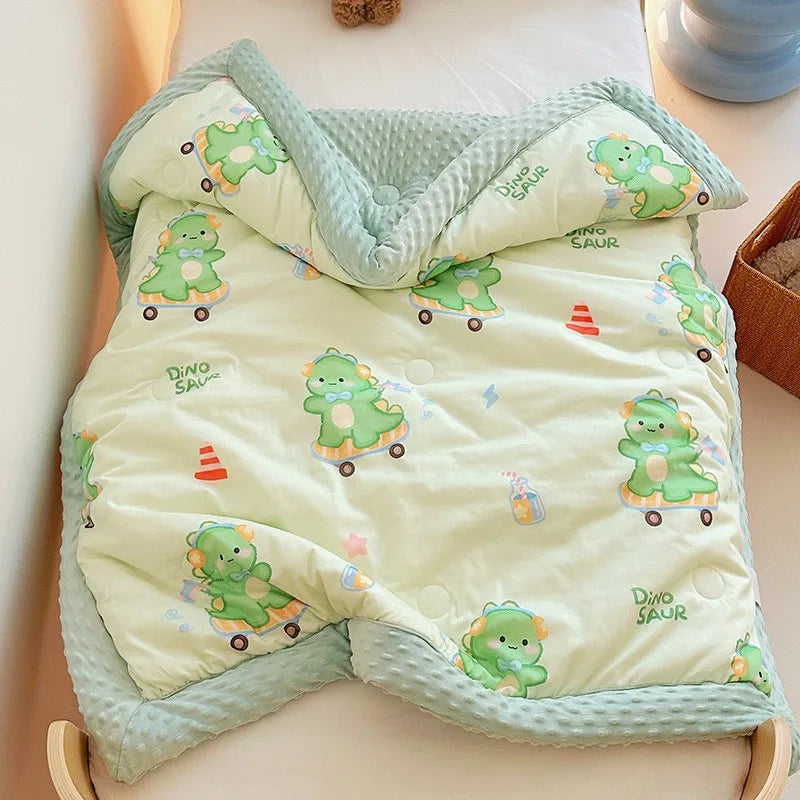 Adorable Cartoon Crazy Children's Cotton Blend Cozy Warm Minky Blanket - The Palm Beach Baby Estimated 13 - 20 Day Shipping
