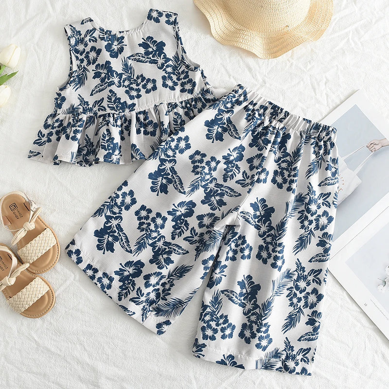 "Garden Fleurs" 2 PC Party Pants Set