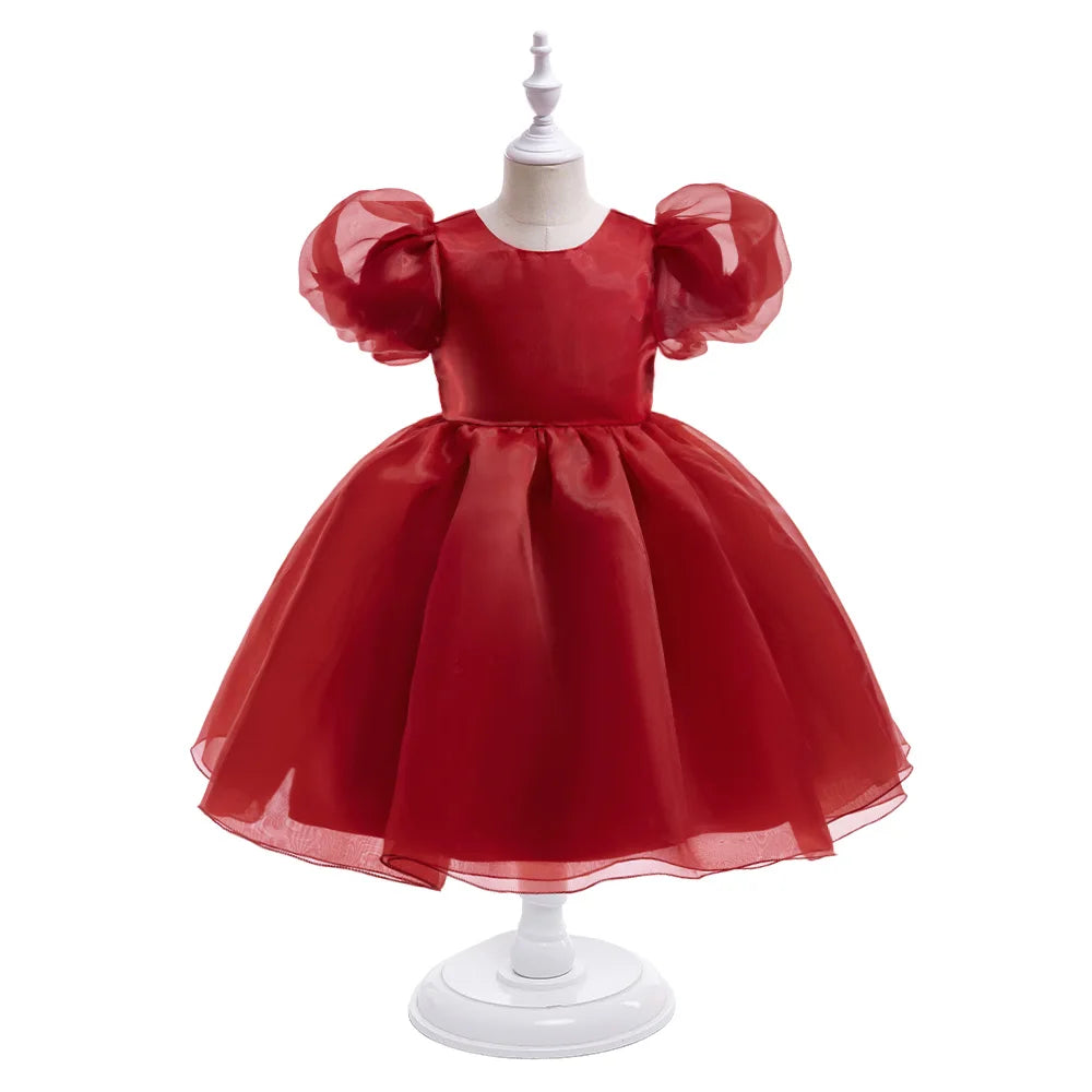 Little Girls Fluff and Circumstance Flower Girl and Party Dress V-Back - The Palm Beach Baby Estimated 12 -21 Day Shipping