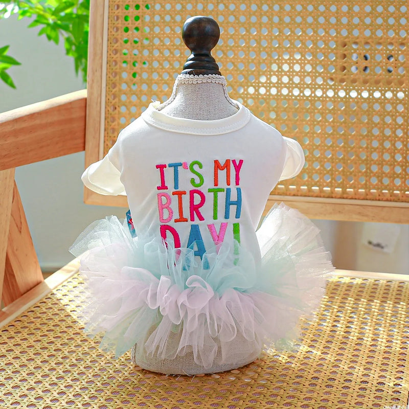 DIVA Pet - "It's My Birthday!" Birthday Tutu Dress