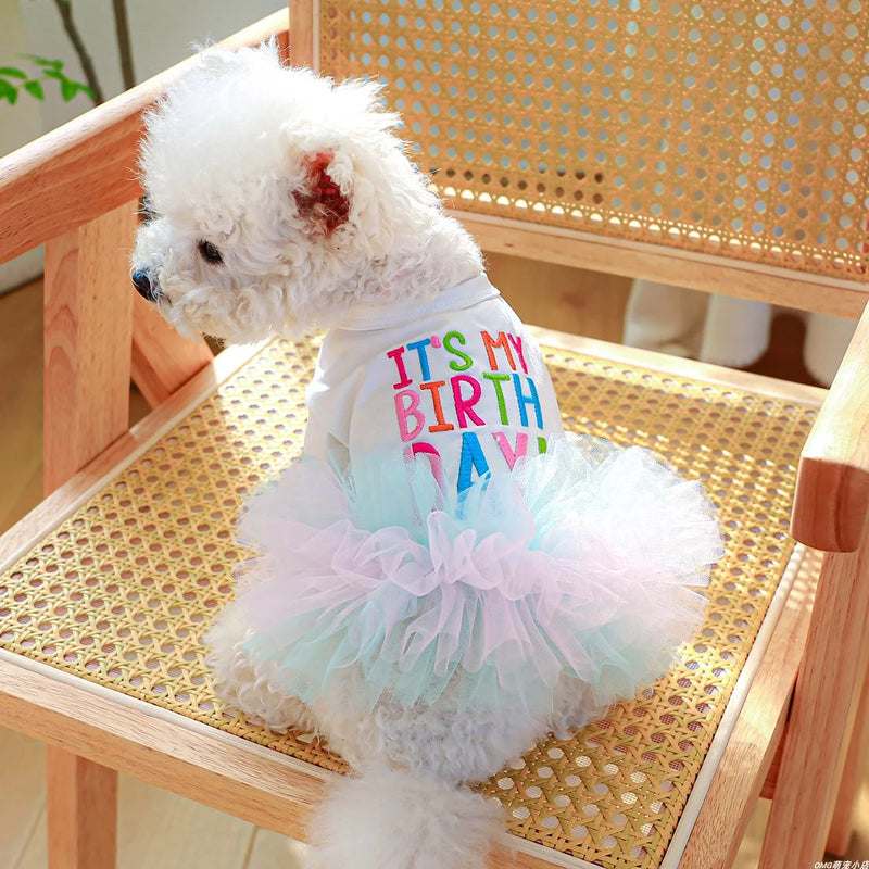 DIVA Pet - "It's My Birthday!" Birthday Tutu Dress
