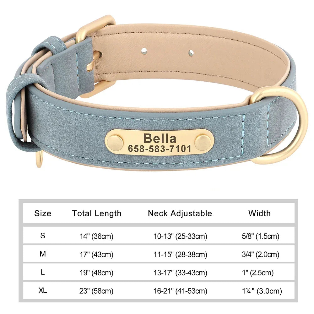 Personalized Dog Collar - Soft Fabric with Metal Buckle, Adjustable, Engraved ID Tag & Comfort - The Palm Beach Baby