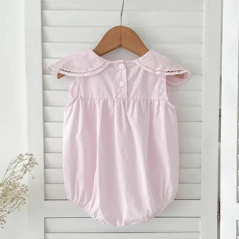 Petra Petal Collar Baby Bubble for Little Girls - 2 Colors - The Palm Beach Baby
