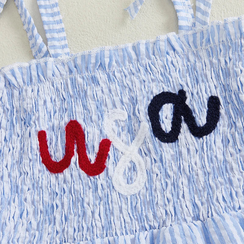 "USA Gal" Fun Striped Sundress