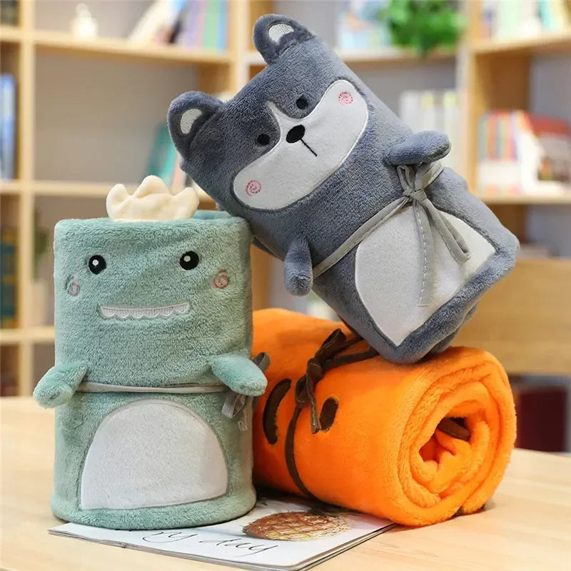 Soft and adorable Bath Time Cuties toddler bath towels rolled with fun designs like a green dinosaur and a gray bear, perfect for making bath time enjoyable.