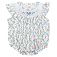 Vivacious Frills Baby Rompers for Girls - Cute Bows & Playful Frills - The Palm Beach Baby Estimated 14 - 20 Day Shipping