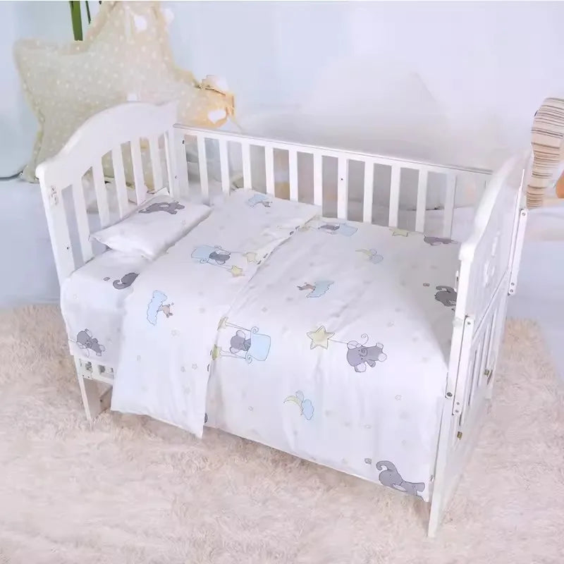 5PC Baby's Crib Set With Filler  -  5 Fun Designs