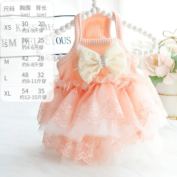 DIVA "Pricilla" Pet Tulle Party Dress in 2 Soft Colors - The Palm Beach Baby