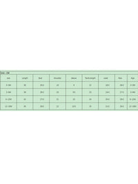 Size chart for Carlton Check Romper and Shorts Outfit with age-based measurements (0-3M to 12-18M)