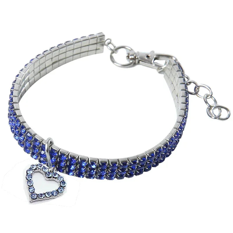 "A Bling Thing" Rhinestone Dog Collar - Sweet Heart for Your Sweetie - The Palm Beach Baby